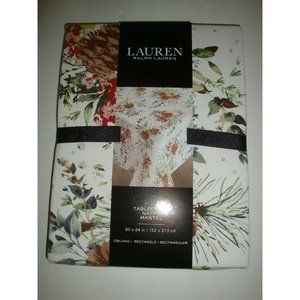 LAUREN Ralph Lauren 60x84" Tablecloth Wht Floral